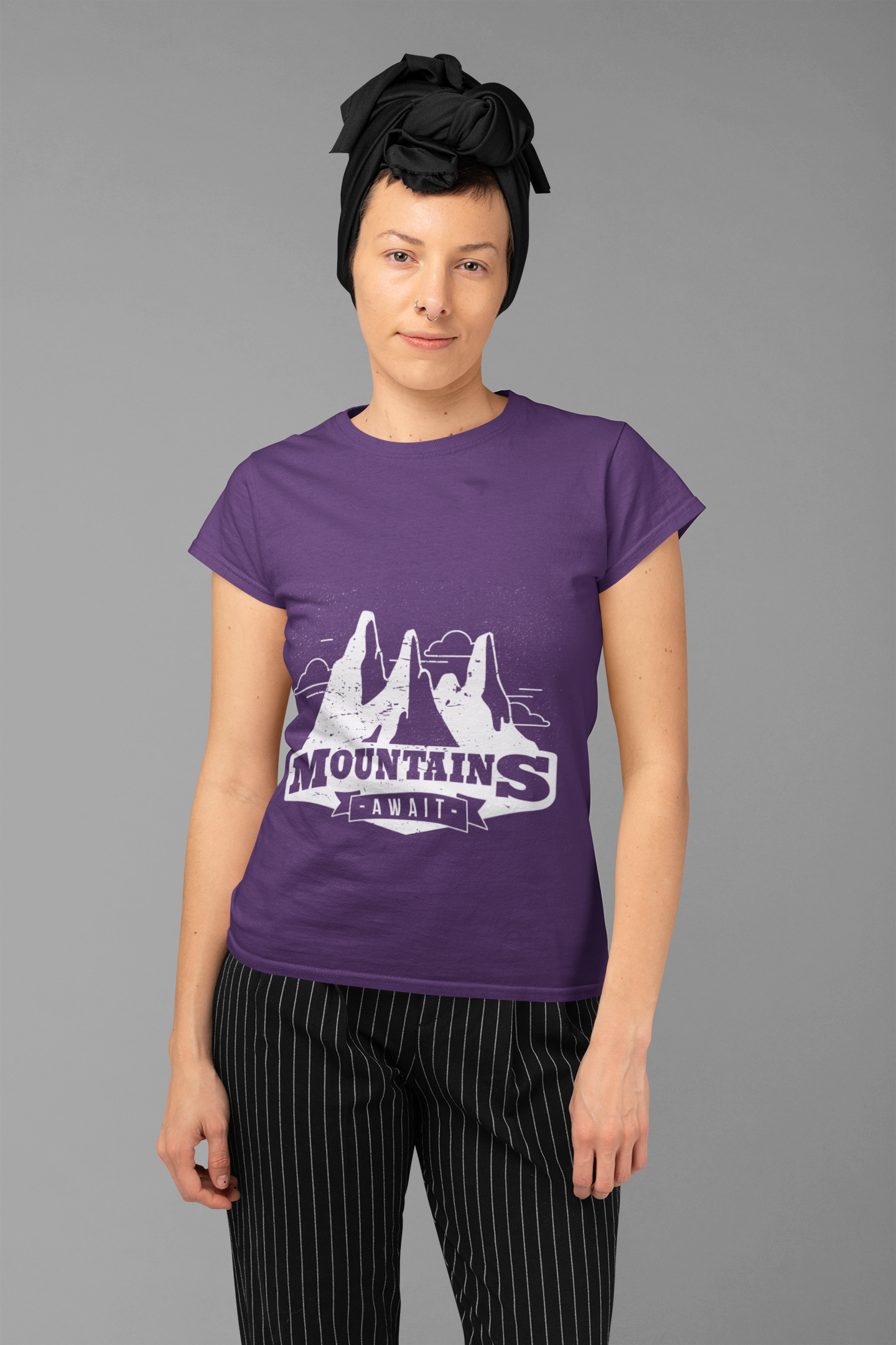 Mountains Women Half Sleeves T-Shirt- FunkyTradition