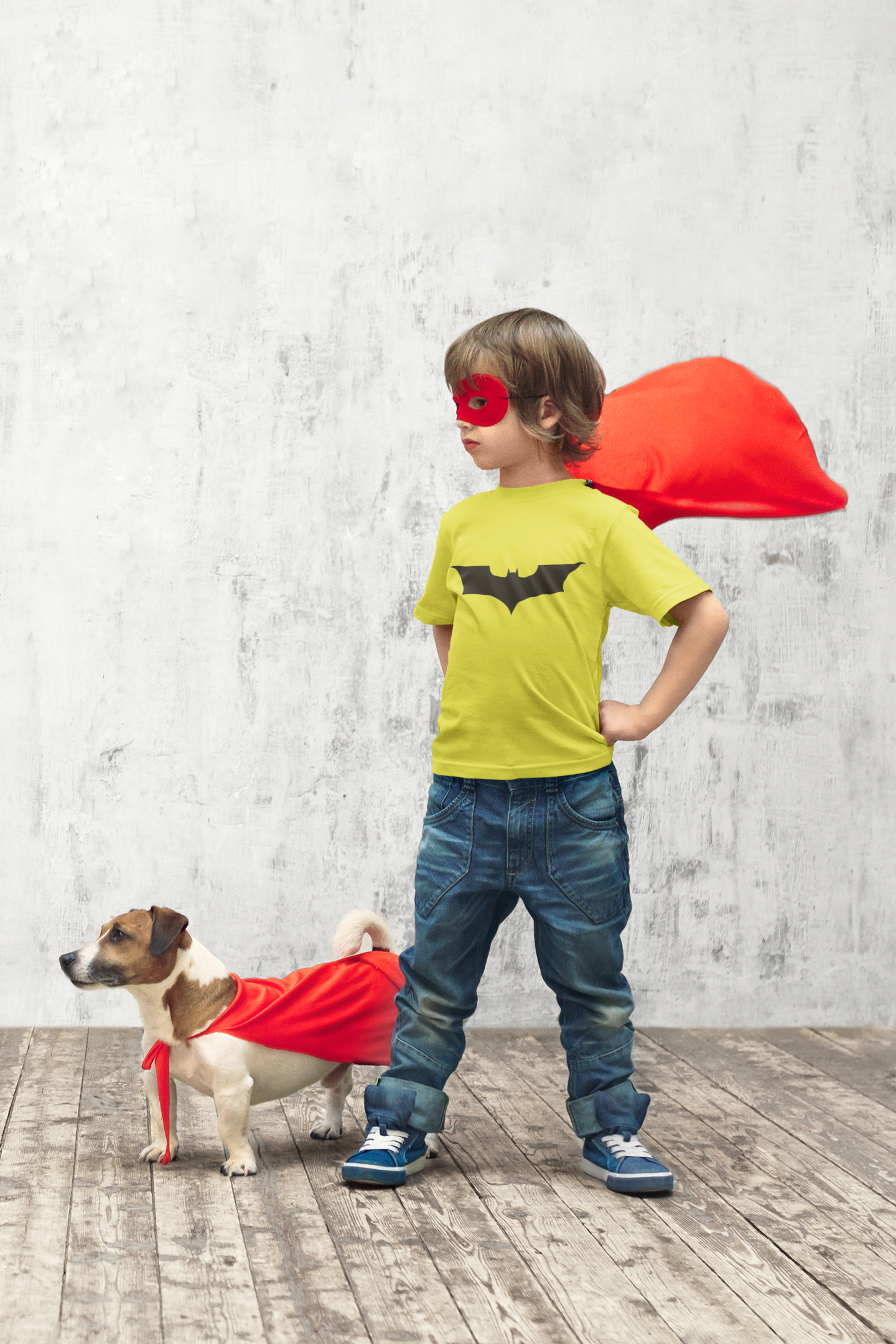 Superhero Half Sleeves T-Shirt for Boy-FunkyTradition