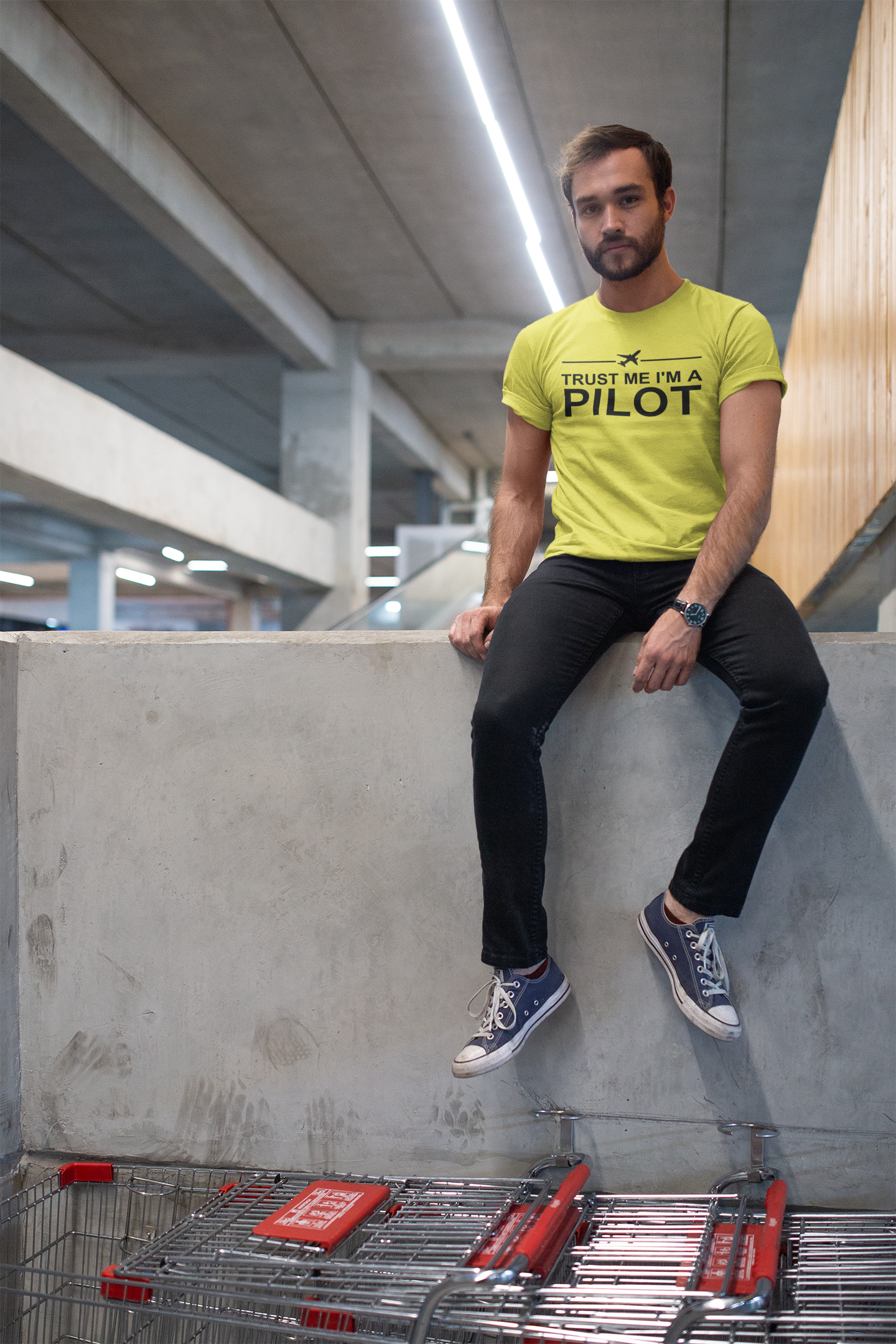 Trust Me I Am A Pilot Mens Half Sleeves T-shirt- FunkyTradition