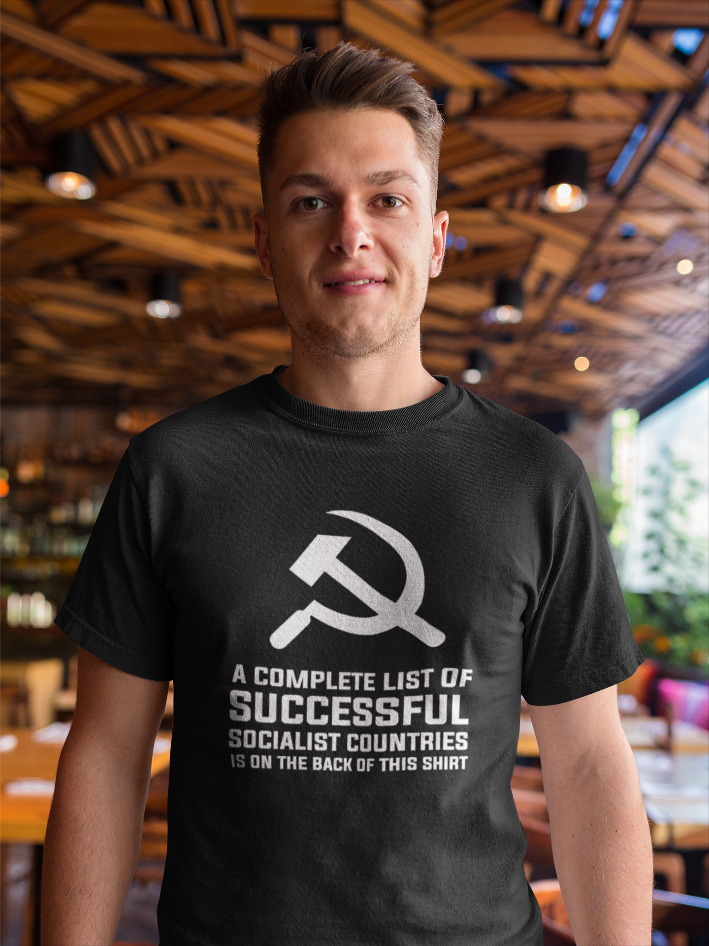Funny Anti Socialist Government Libertarian & Conservative Anti Government Mens Half Sleeves T-shirt- FunkyTradition