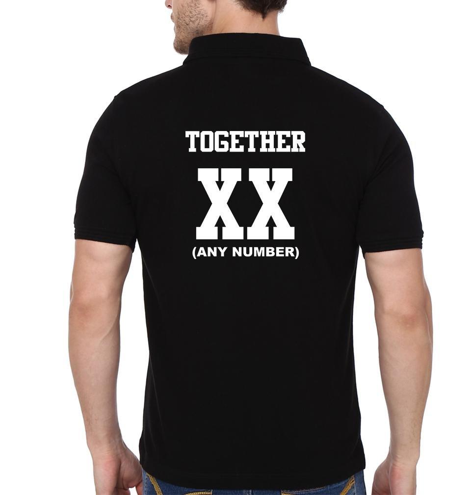 Together Since XX Couple Polo Half Sleeves T-Shirts -FunkyTees - Funky Tees Club