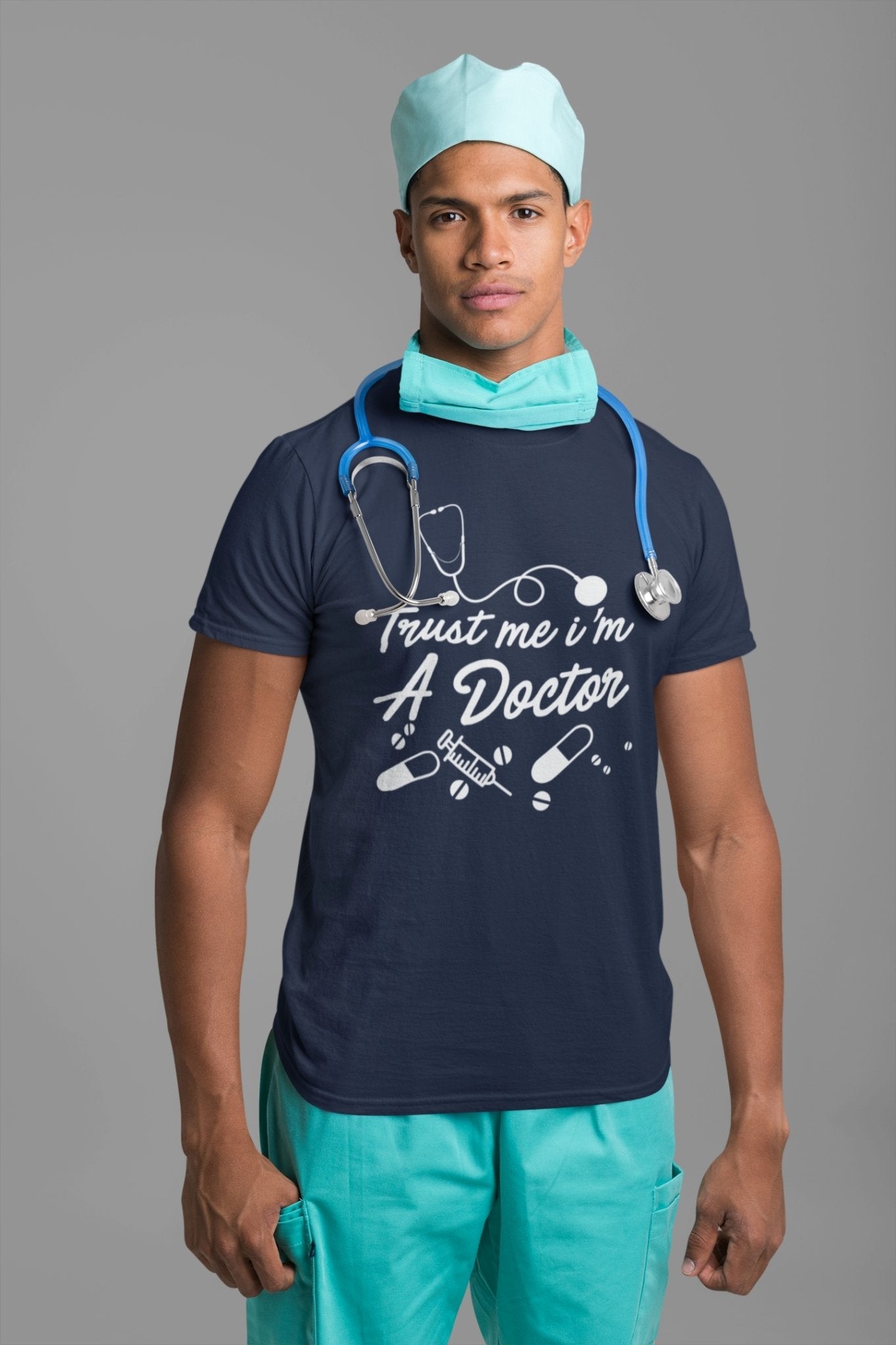 Trust Me I Am A Doctor Mens Half Sleeves T-shirt- FunkyTradition - Funky Tees Club