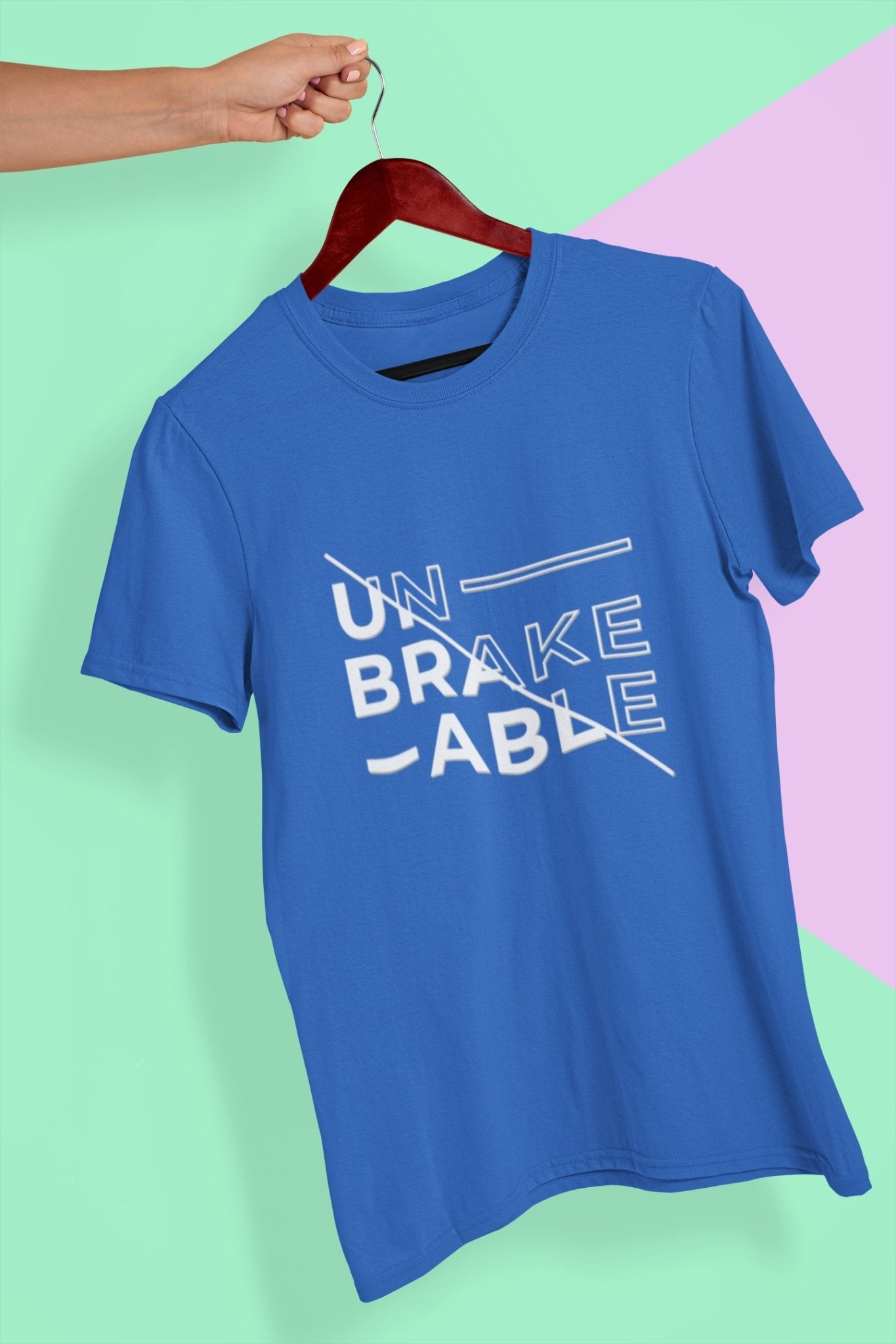 Unbreakable Women Half Sleeves T-shirt- FunkyTradition - Funky Tees Club