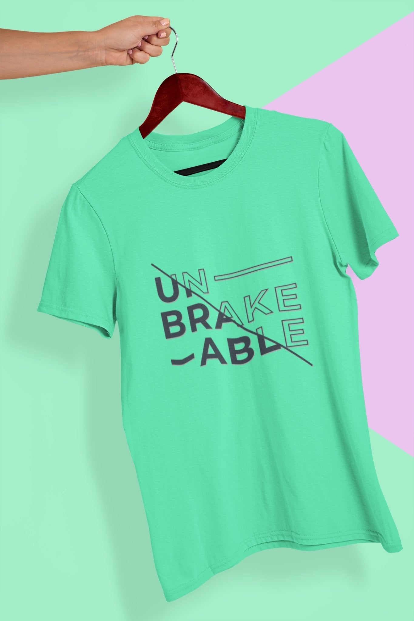 Unbreakable Women Half Sleeves T-shirt- FunkyTradition - Funky Tees Club