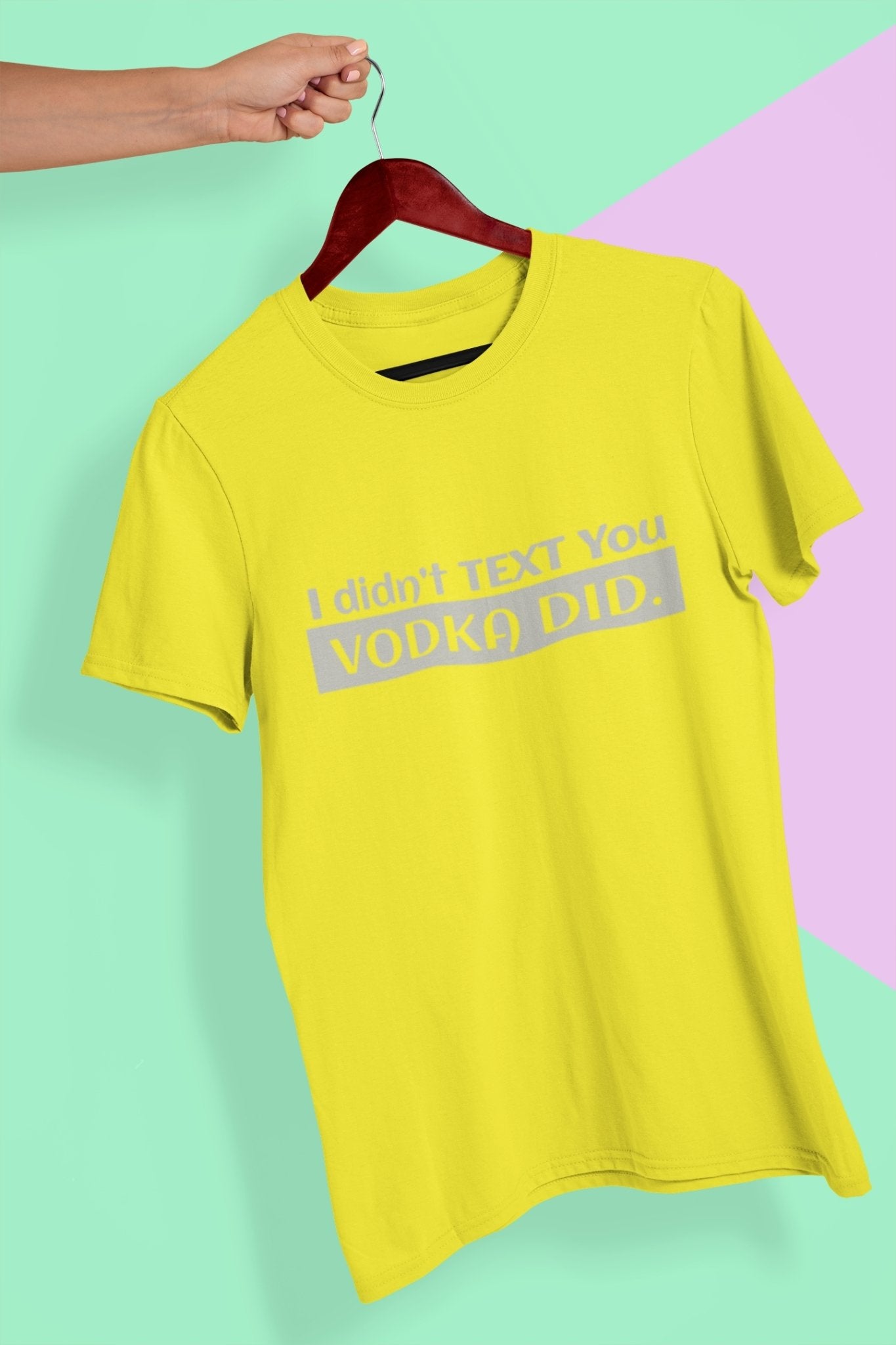 Vodka Women Half Sleeves T-shirt- FunkyTradition - Funky Tees Club