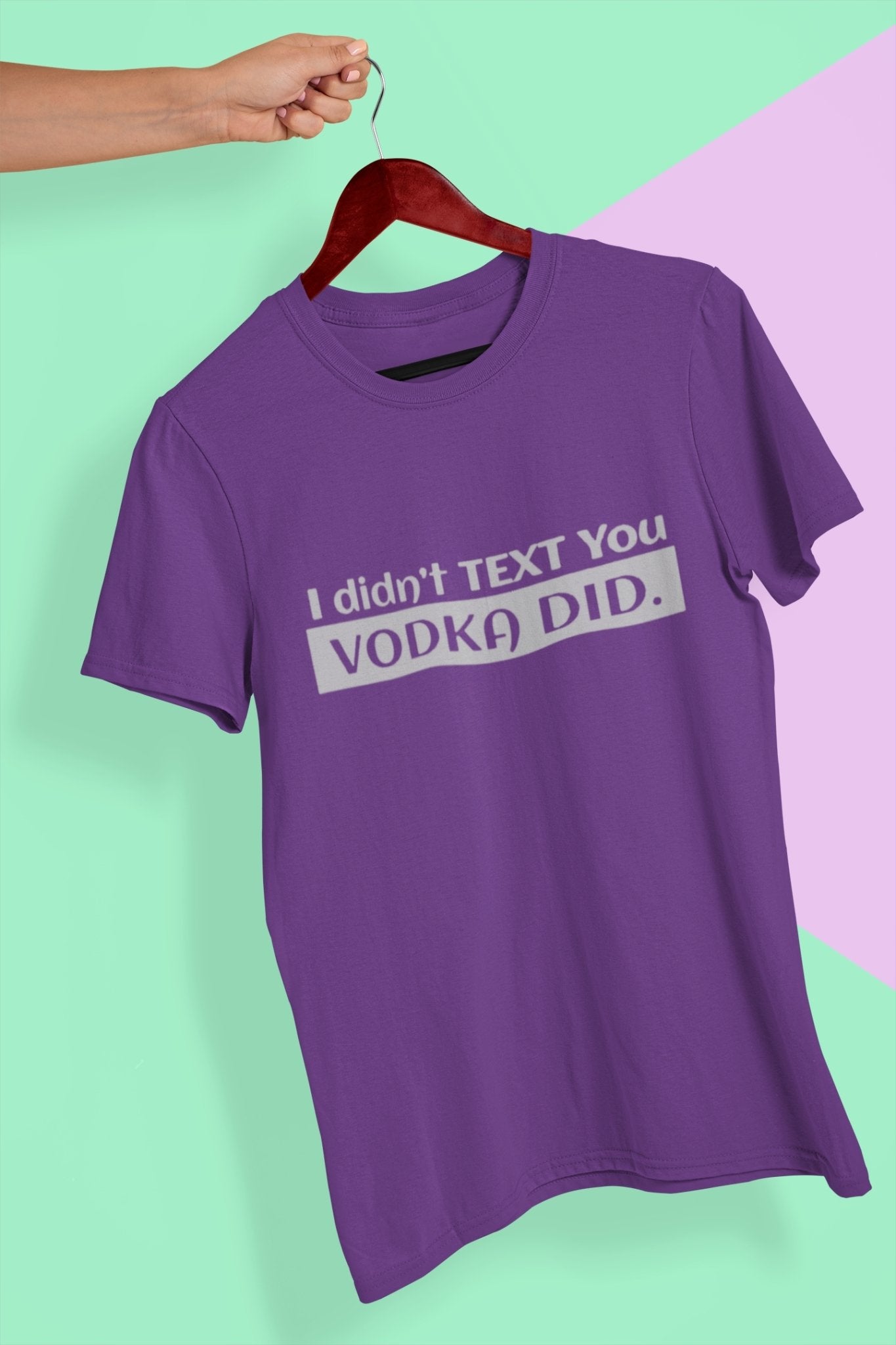 Vodka Women Half Sleeves T-shirt- FunkyTradition - Funky Tees Club