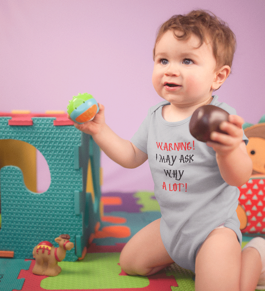 Warning I May Ask Why A lot Rompers for Baby Boy- FunkyTradition FunkyTradition