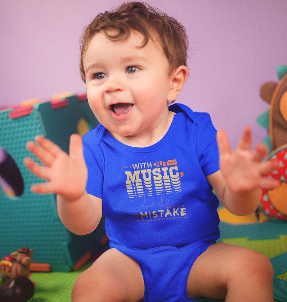 Without music life would be a mistake Rompers for Baby Boy- FunkyTradition FunkyTradition