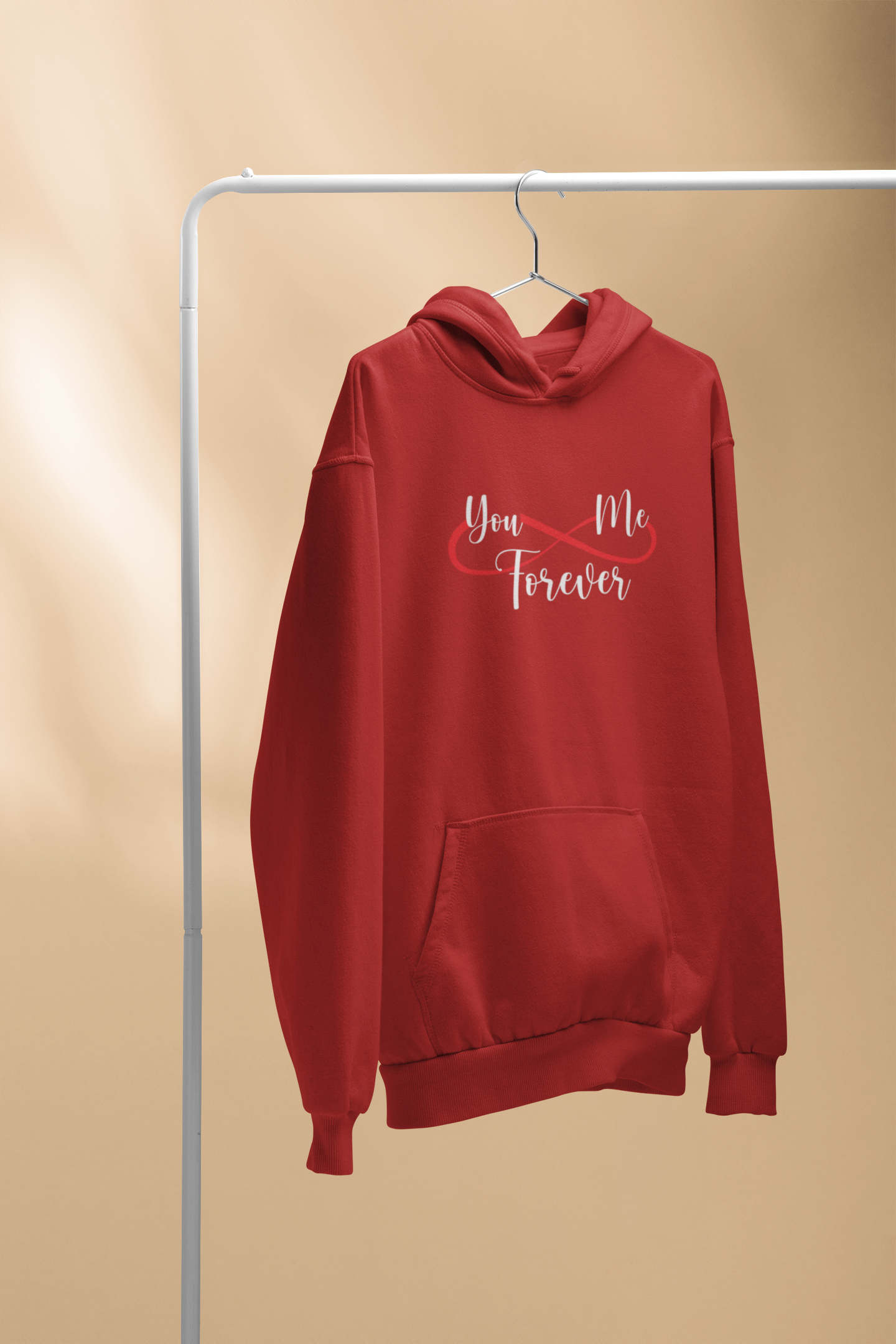 U And Me Forever Couple Hoodie-FunkyTradition